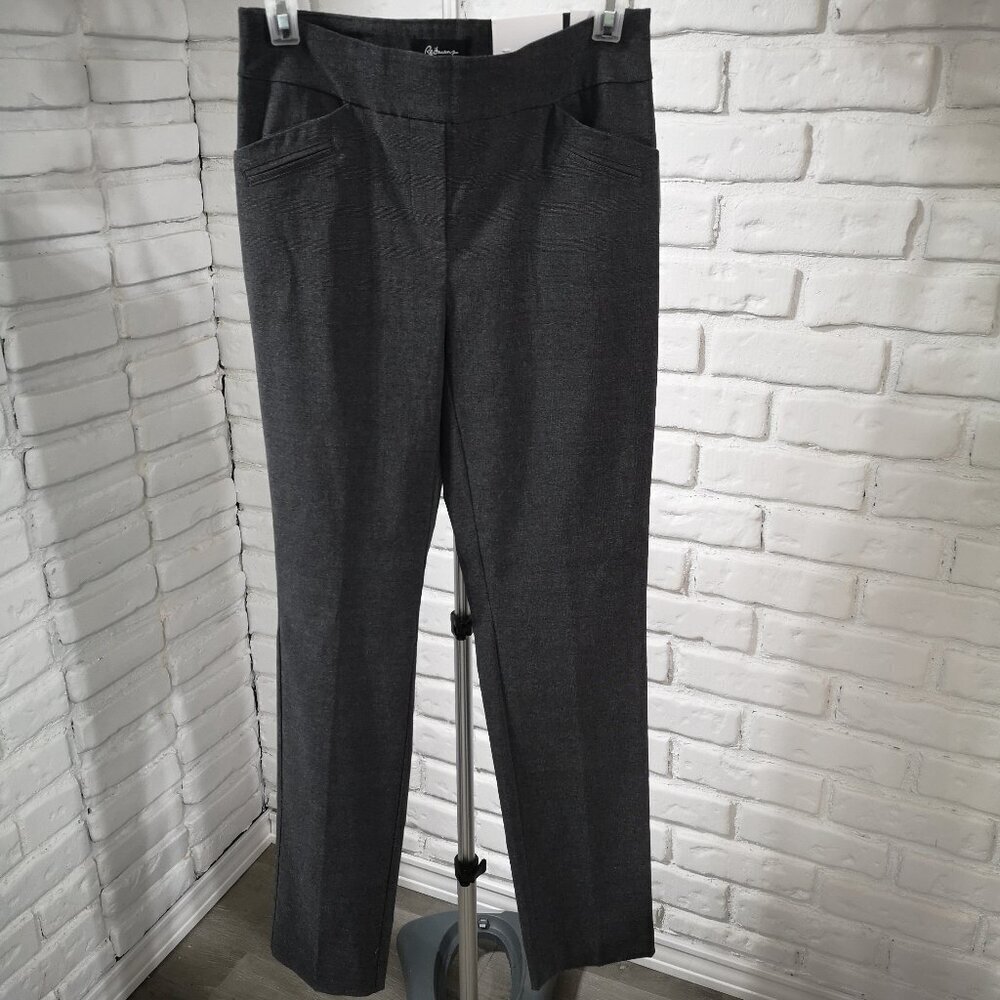 NWT Reitmans The Iconic Style Size 4 Dark Grey Pull On Pants
